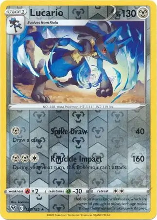 Vivid Voltage Lucario #120/185 reverse holo